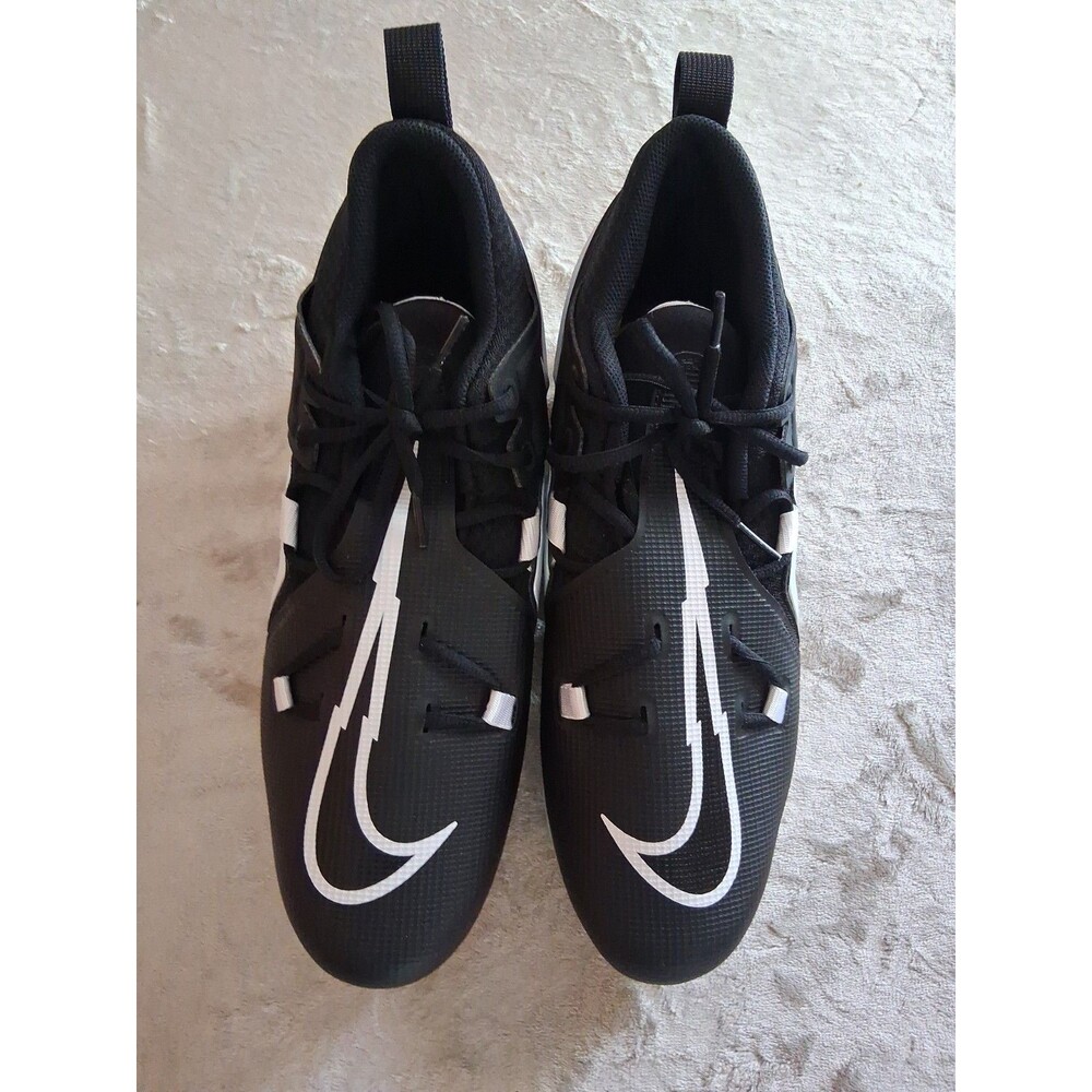 Nike Alpha Menace Pro 3 Mid Football Cleats Men's Black Size 14 CT6649-001 New